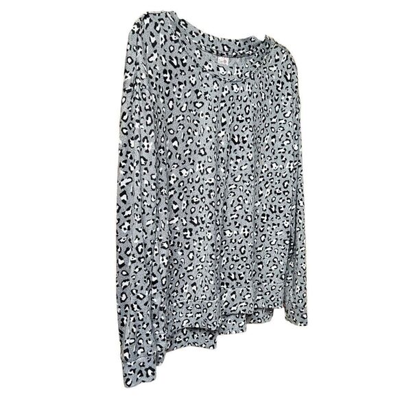 NWOT SECRET TREASURES Women's Super Soft Leopard Print Long Sleeve Top - Picture 6 of 11